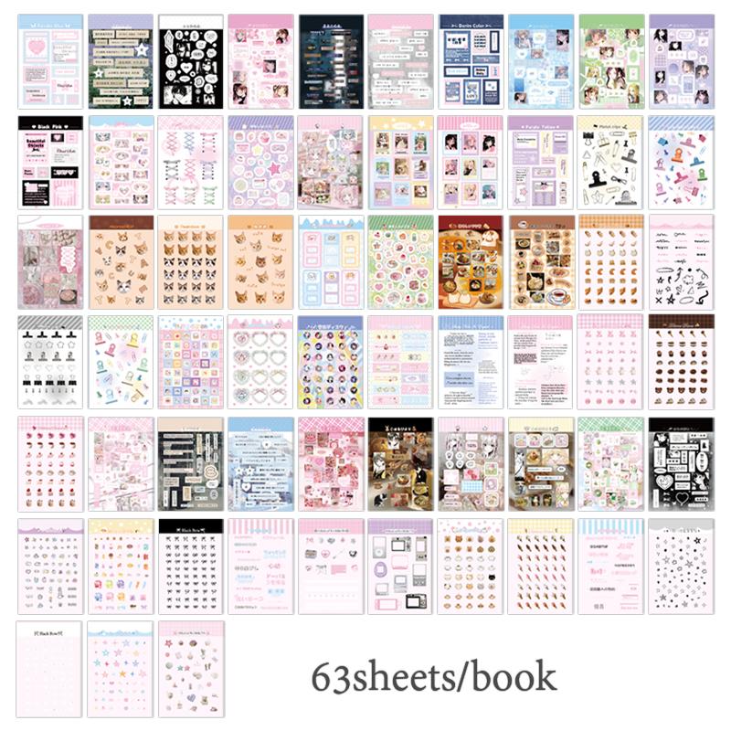 

2 Style Stickers Wishes Share Diary Coil Sticker Notebook Clipbook Sticker Water Cup Sticker Album Memo Book Handmade Decoration