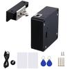 Elektronisches Schrankschloss Verstecktes DIY RFID-Schloss mit USB-Kabel für Holzschrank Schublade Spind Schrankkasten mit 4 Schlüsselkarten/Fobs