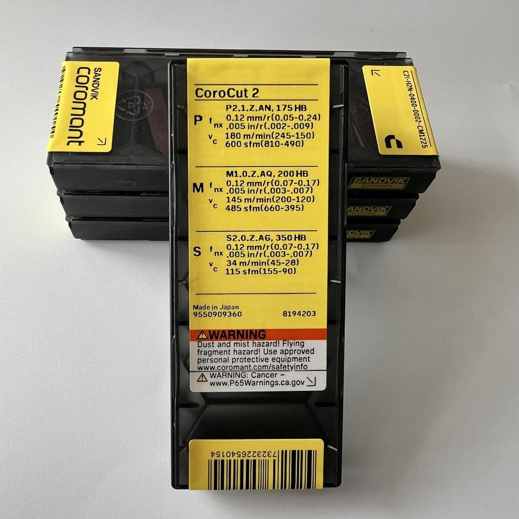 SANDVIK / C2I-H2N-0400-0002-CM 1225 / Original Swedish hard alloy blade 5 Pcs