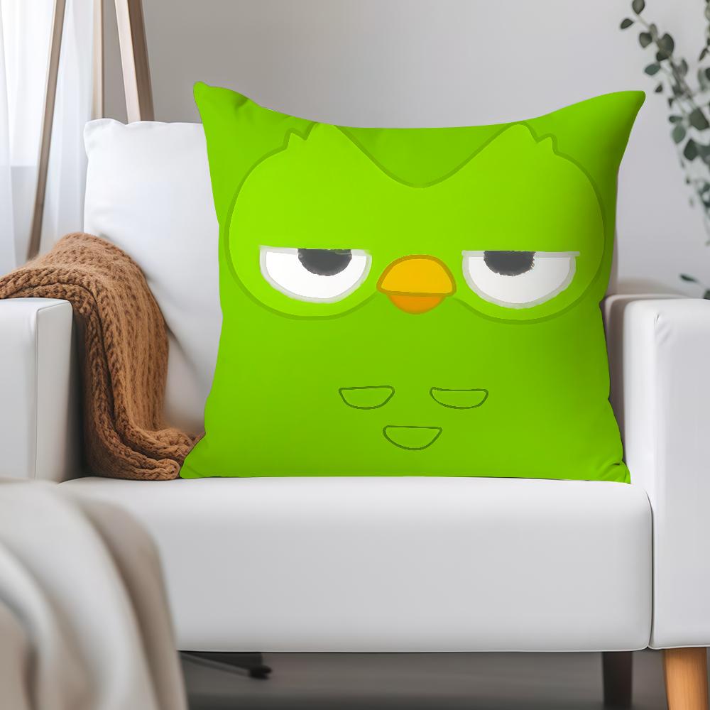 

Освітня мультяшна наволочка D-Duolingo Застосовний простір Для гостьових кімнат Інтер єрів Автомобілів Офісу Декору будинку 12x12Inch