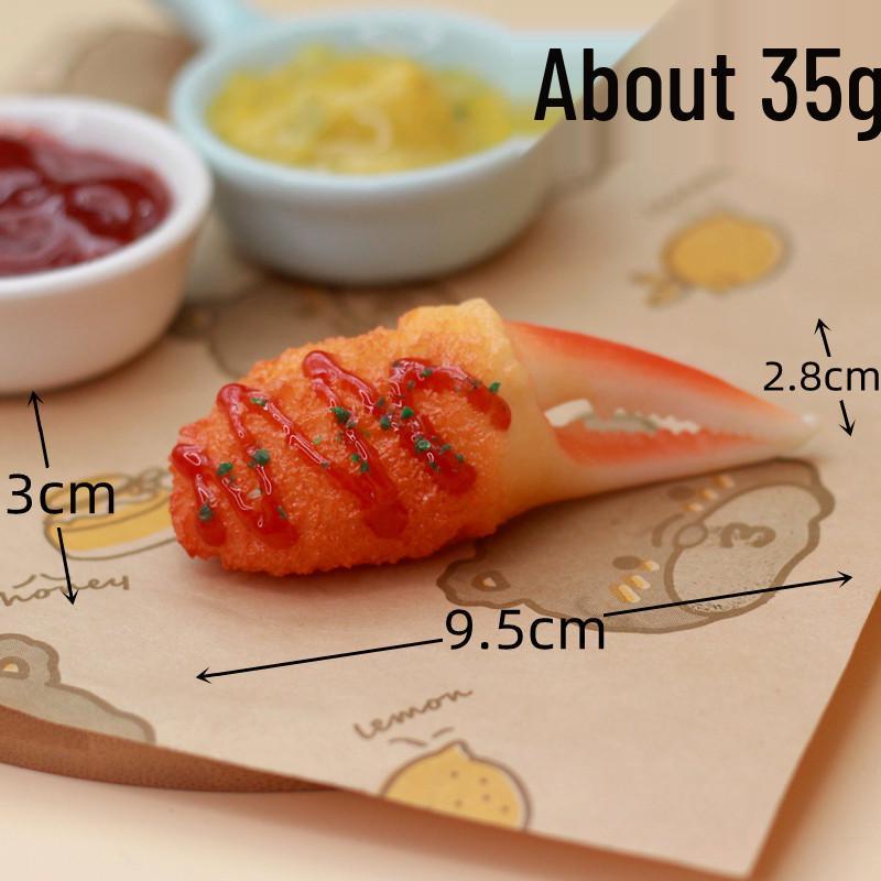 Japanese Tempura Sauce & Fried Shrimp Play Props for Kids' Photography