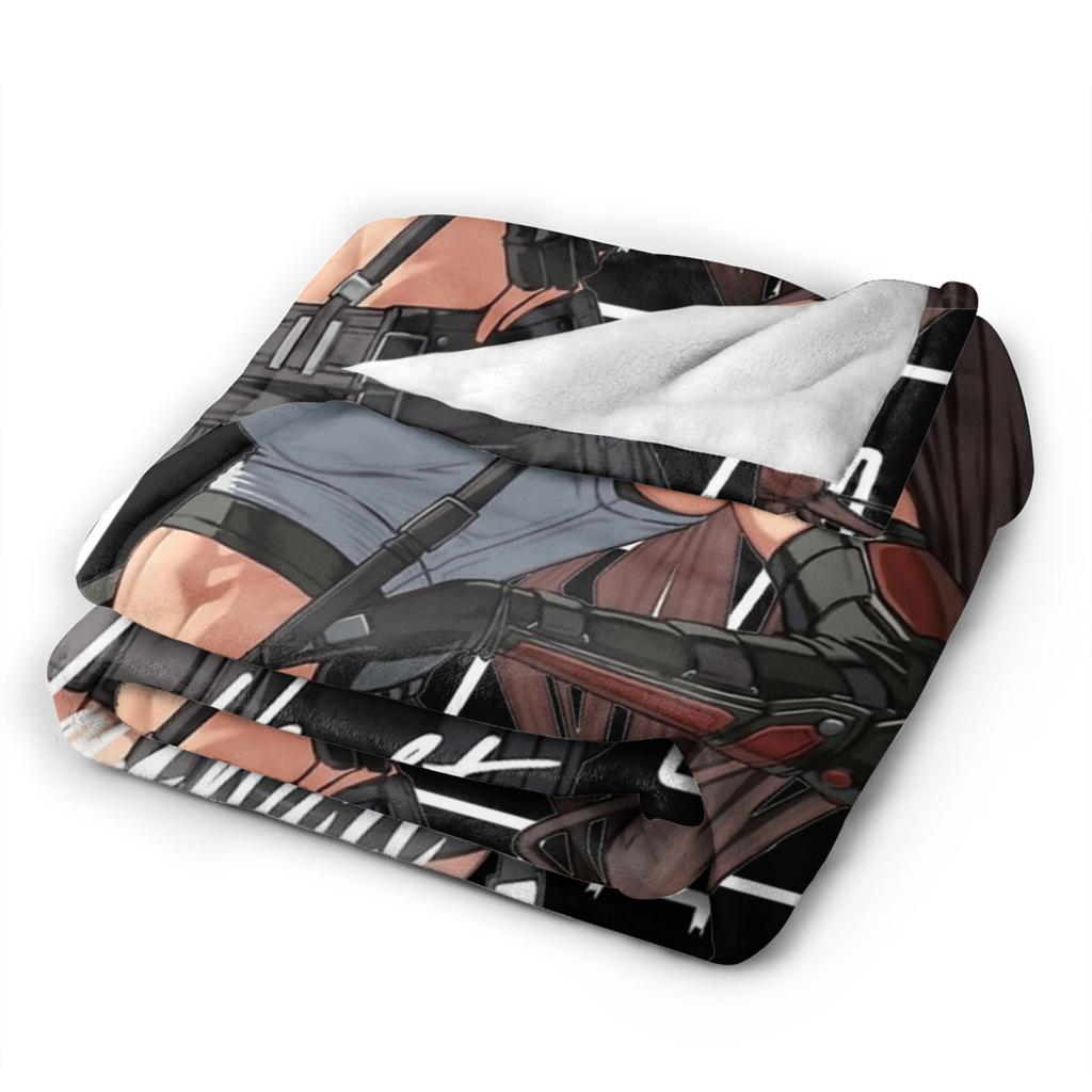 Anime Cheerful Tifa Lockhart  Flannel Throw Blankets Finals Fantasys  Blanket for Home Couch Super Warm Plush Thin Quilt,
