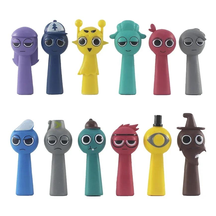 Funny Sprunki Figuras Model 7cm PVC Sprunki Game Action & Toy Figures Set 12pcs