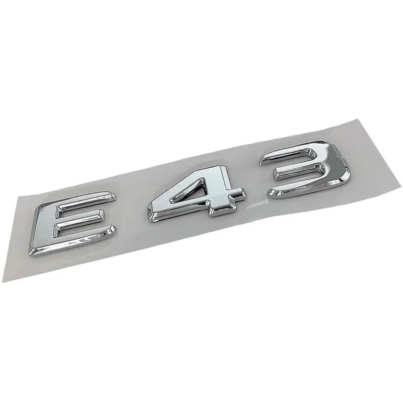 C200 E200 For Mercedes Benz New 3D ABS Chrome Rear Trunk Badge Decal E43 E53 E63 S Emblem Logo Sticker For Mercedes Benz AMG W21