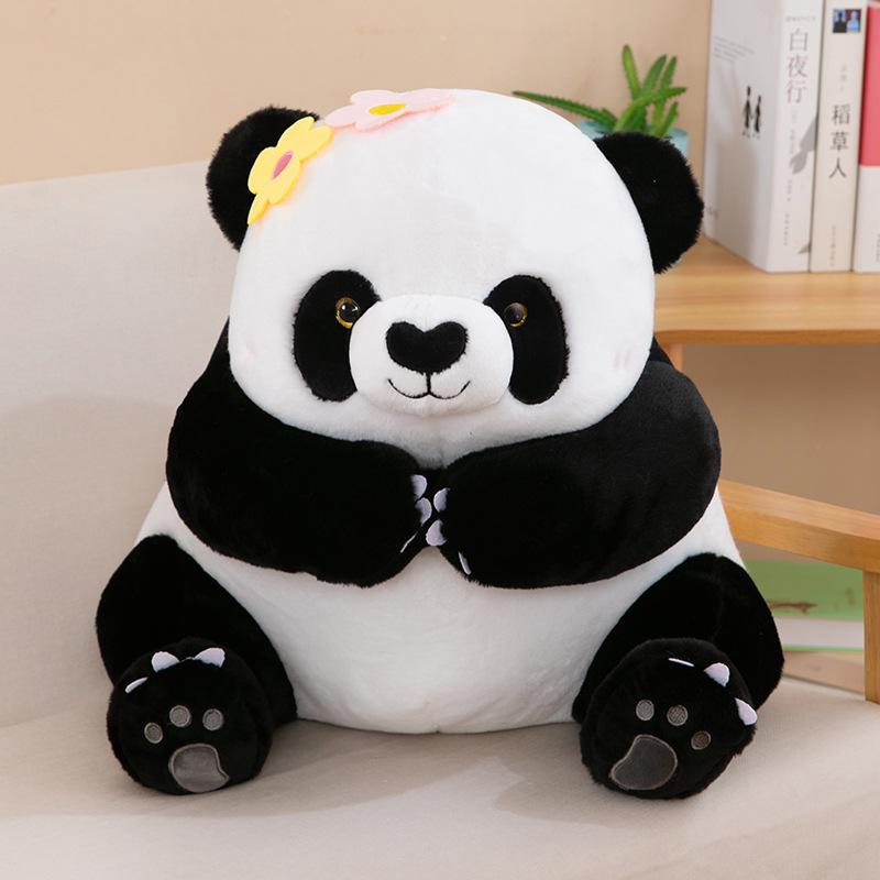 

Panda Stuffed Realistic Plush Toy Soft Cuddly Animal Pillow Kids For 28CM/11.02in