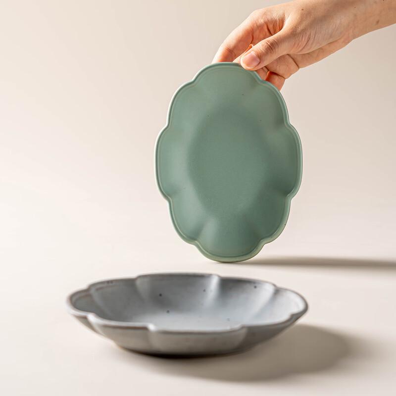 OLOEY Creative Floral Ceramic Plate