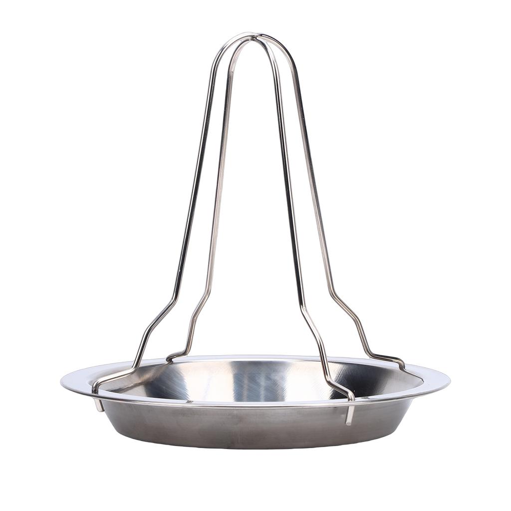 Chicken Roaster Rack Stainless Steel Foldable Chicken Holder Vertical Roasting Stand for BBQ 2 Pack Large Roast Chicken