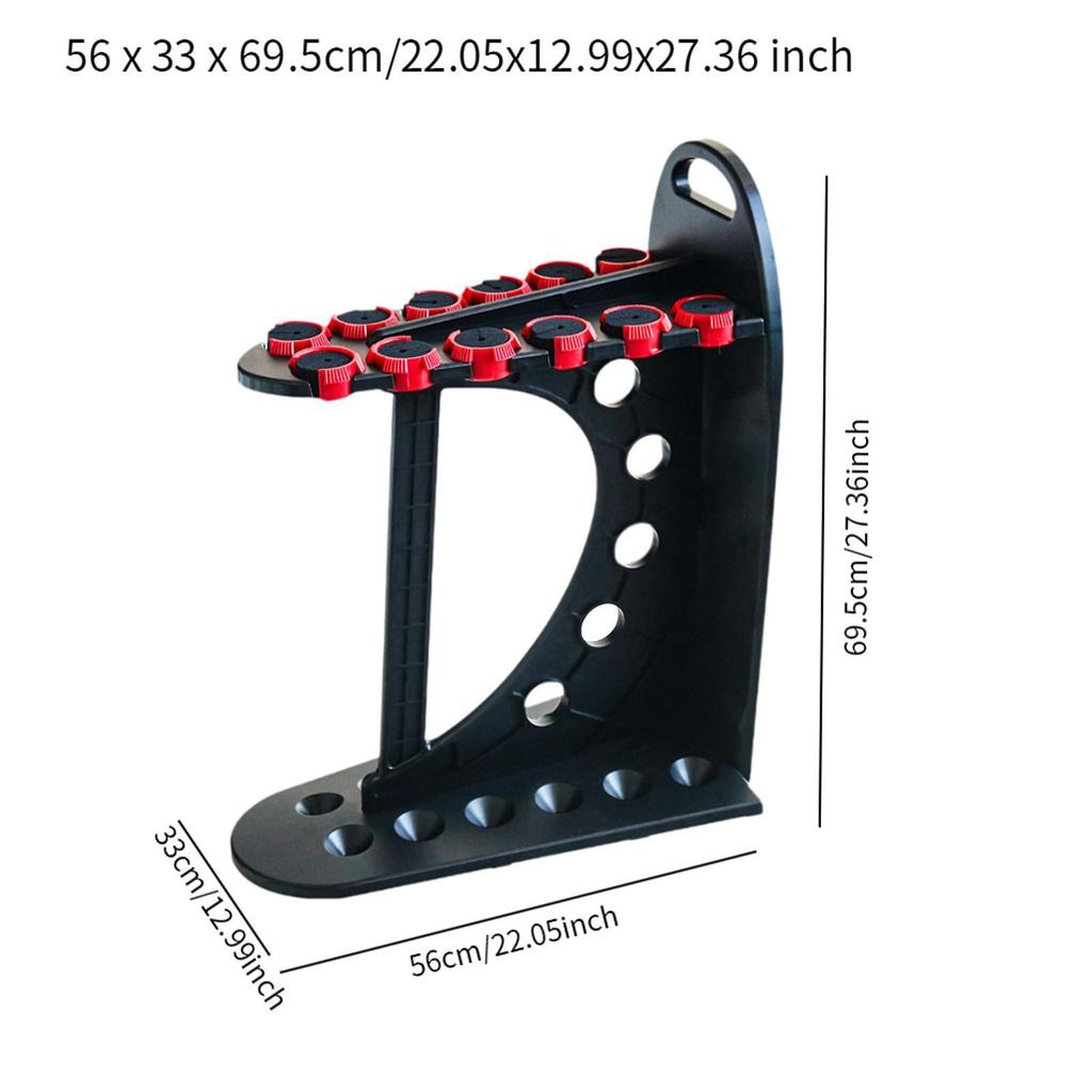 Fishing Rod Holder Vertical 12 Hole Organizer Support Indoor Fishing Accessories Fishing Pole Holder Fishing Rod Display Rack