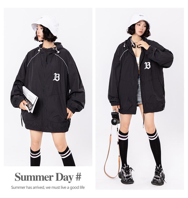 Women's Summer Lightweight Quick-Dry Hooded Sun Protection Jacket - Cool UV Protection Short Coat