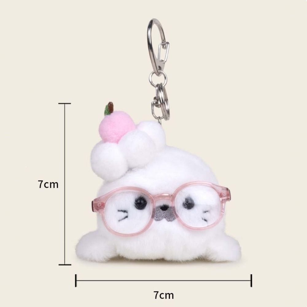 Simulation Little Seal Doll Fun Decorations Plush Pendant Glasses Seal Keychain Kids Toy