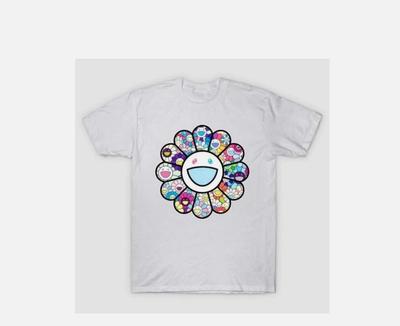 TAKASHI MURAKAMI HAPPY SMILING FLOWER T-Shirt   Schneller Versand