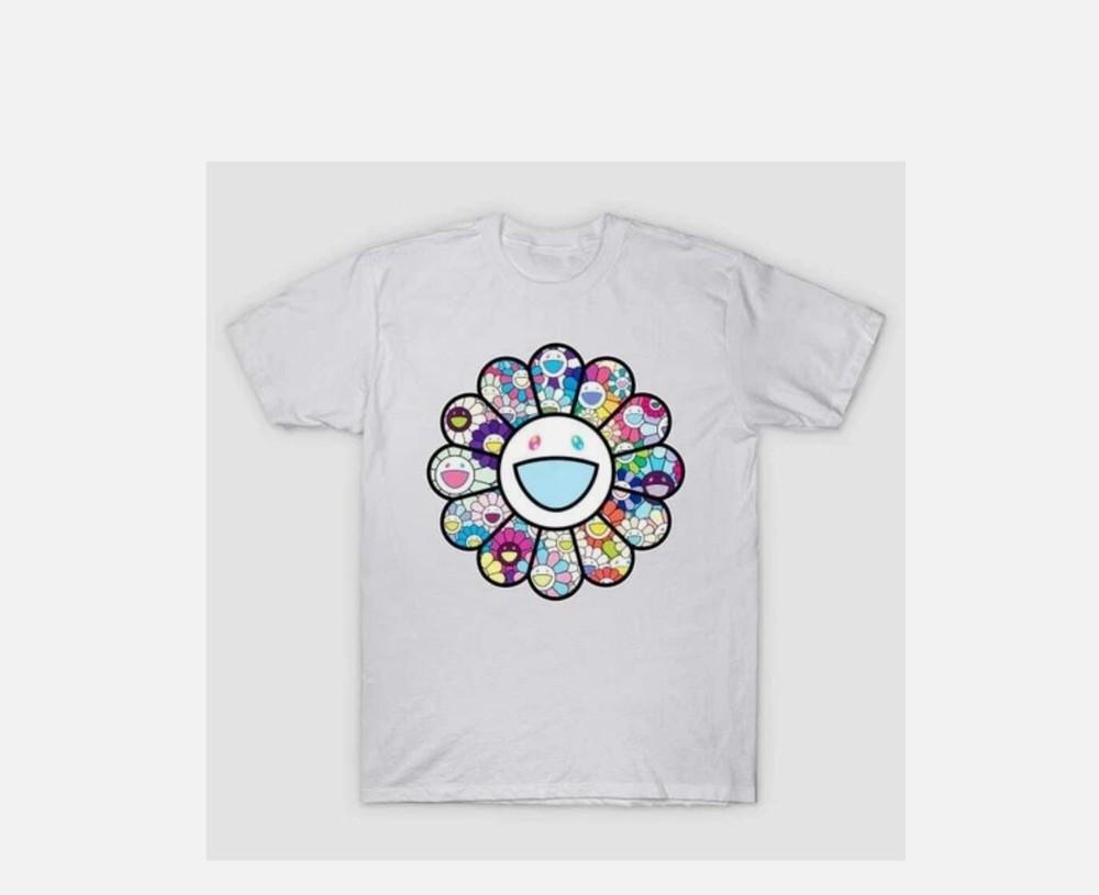 TAKASHI MURAKAMI HAPPY SMILING FLOWER T-Shirt   Fast Shipping
