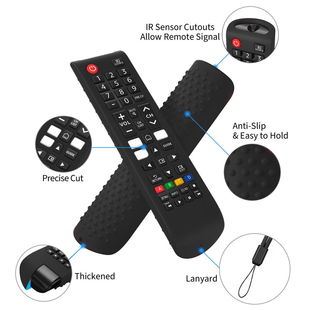 Fernbedienungs Hülle Case BN59-01315A 01301A 01175N 01247A 01199F Anti-Rutsch Schutzhülle Skin für Samsung Smart TV Controller