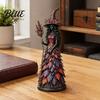 Bohemian Forest Theme Collectibles Seasonal Witch Figurine Ornament Handcrafted Resin Statue for Halloween Thanksgiving Indoor Outdoor Tabletop