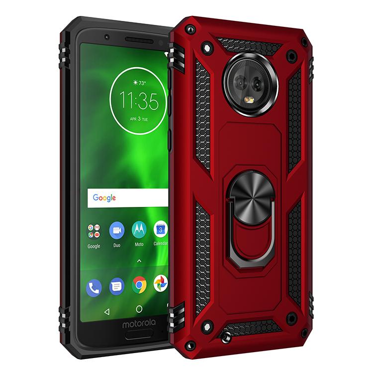 Armor Shockproof Case for Motorola Moto G6 G 6 Rugged Military Drop Protective Magnet Car Holder Ring Case Cover