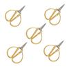 Stainless Steel Dragon and Phoenix Scissors Household Alloy Gold Scissors Ribbon-cutting Wedding Supplies Chinese Folk Custom