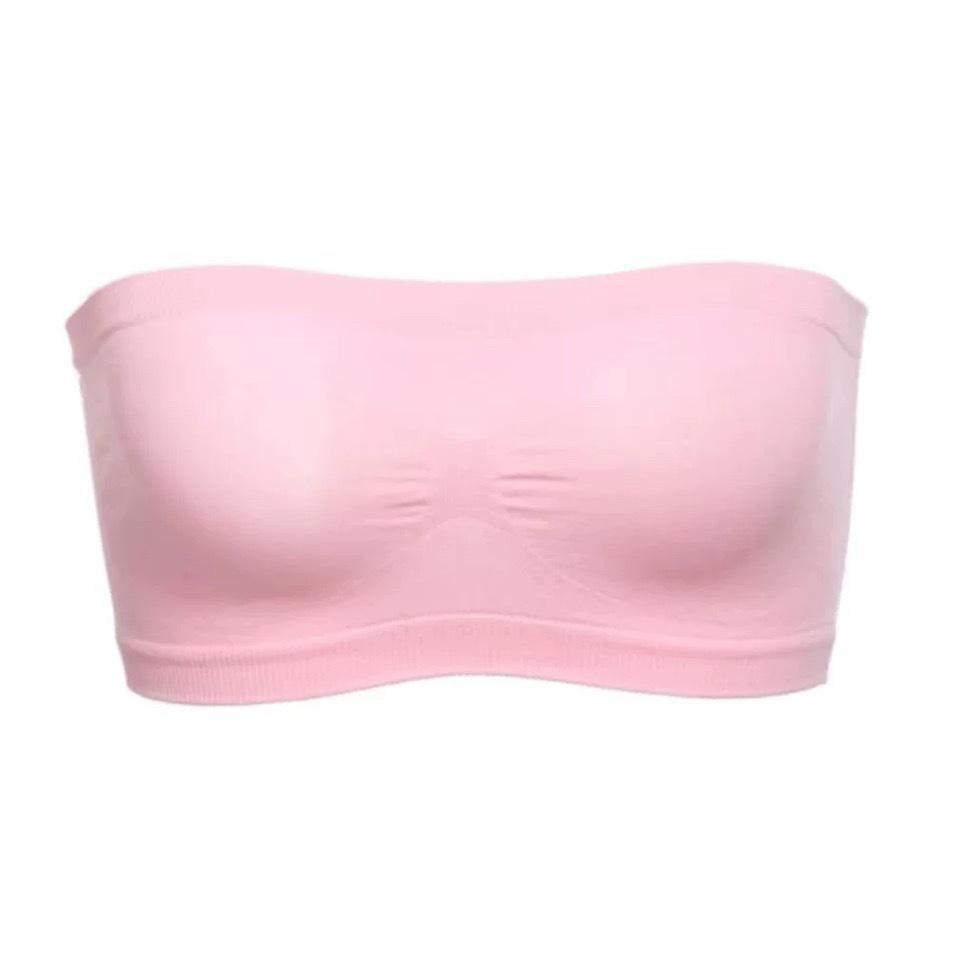 Atmungsaktiver Mesh-Tube-Top-Sport-BH für den grenzüberschreitenden Handel One Size rosa
