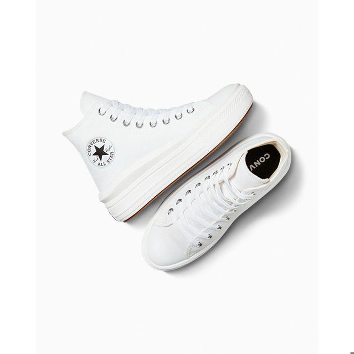 Basket Converse ALL STAR MOVE PLATFORM - Femme - CONVERSE - Blanc - Textile - Lacets