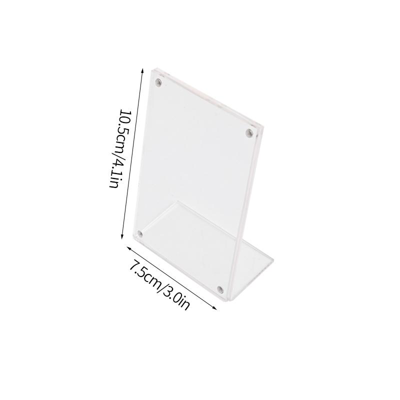 Transparent Photo Frames Acrylic Magnetic Kpop Idol Photocard Holder Desktop Ornament Photo Card Collect Poster Display Stand