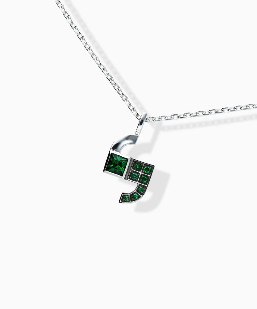 Valik [925 Silver] No.10 Signature Story Necklace [L] Ver.Green