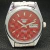 AUTOMATISK SEIKO 5 JAPAN HERRE 6309A RENOVERT RØD FARGE DIAL KLOKKE a440264-9 Sk-a440264-1
