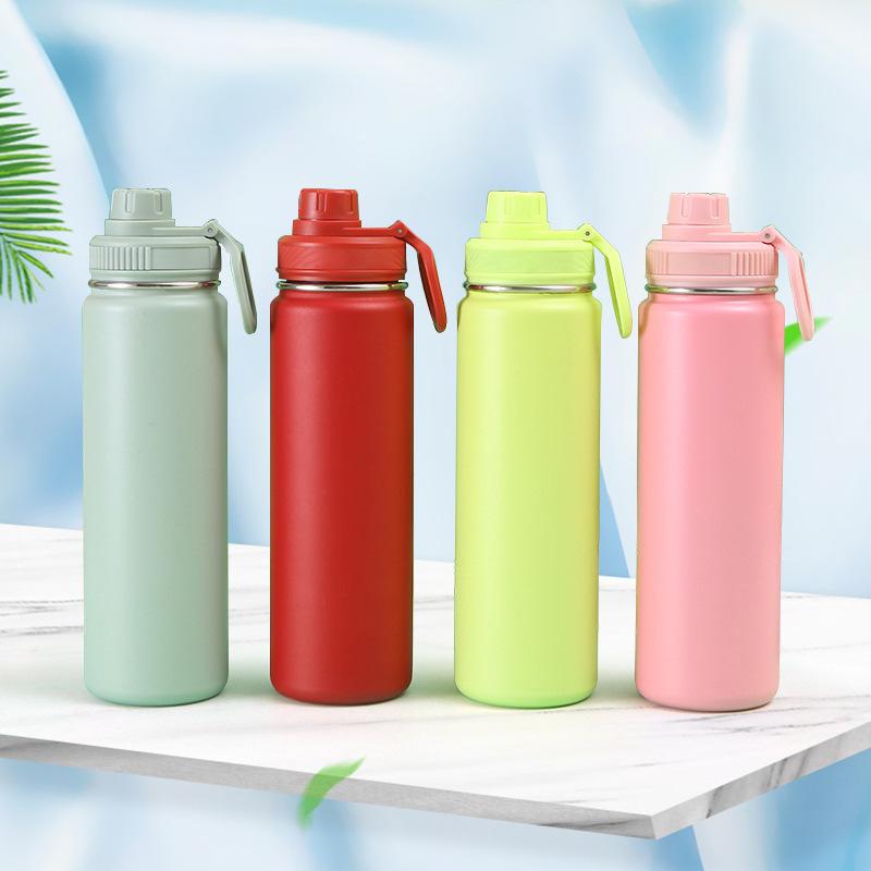 Stainless Steel Vacuum Thermos Cup Insulated Water Cup Sports Bottle Water Bottle Stainless Steel Portable Leakproof Outdoor Cup