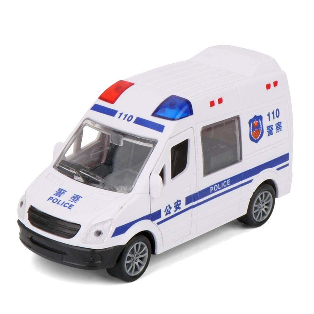

Zinc Zinc Alloy Fire Truck Car Model 1/32 Ambulance Vehicle Toys Inertial Car Toy Birthday Gift White-Police Car