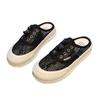 Lace mesh breathable thick-soled bag head half slippers women's 2025 spring and summer new versatile one-pedal casual board shoes women