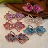 Elegant Rhinestone Alloy Hair Clip - Stylish Versatile Updo Accessory for Women