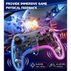 Switch / Switch Pro Controller Compatible with Switch / OLED / Lite, Pro Controller Switch with LED Lights, 6 Gyro Axis, Turbo and Dual Vibration