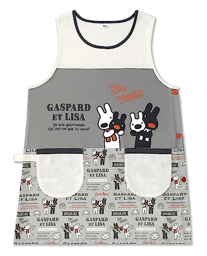 Gaspard and Lisa Apron PAIN Gray/Ivory [ST-IG0010]