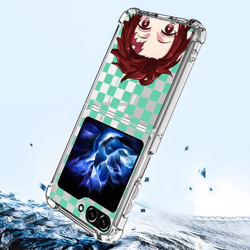 Samsung Galaxy Z Flip 5 Butterfly Lace 2-in-1 Phone Case with TPU+PC Material