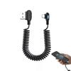 Auto Retractable Car Charger Cable with Night Light, Coiled Type C Cord for Truck RV Trailer Sedan Pickup Automotive