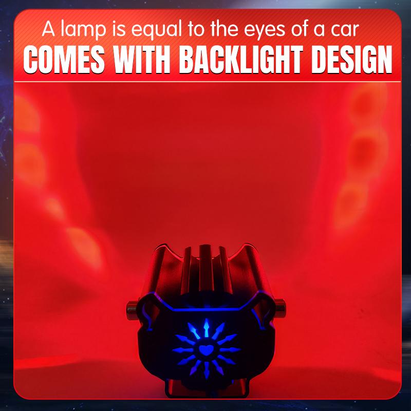 Motorcycle LED Auxiliary Light Kit, Spotlight Driving Fog Lights, Off Road Work Light,For Tractor Truck ATV UTV SUV Boat,12V-65V LED Headlights,