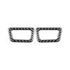 Carbon Fiber Car Trument Panel Left Right Air Outlet Vent Frame Interior Decoration Sticker For LEXUS RX300 RX350 2004-2009
