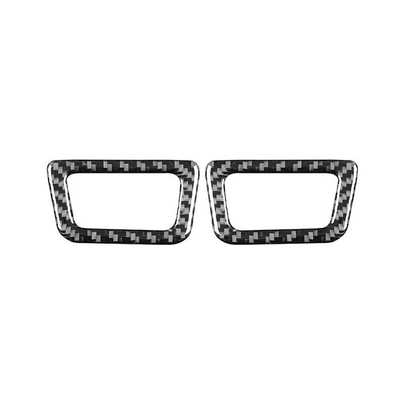 Carbon Fiber Car Trument Panel Left Right Air Outlet Vent Frame Interior Decoration Sticker For LEXUS RX300 RX350 2004-2009