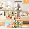 Children Chair Plush Toy Container Doll Box Basket Artifact Transparent Bucket Plastic Storage Stool
