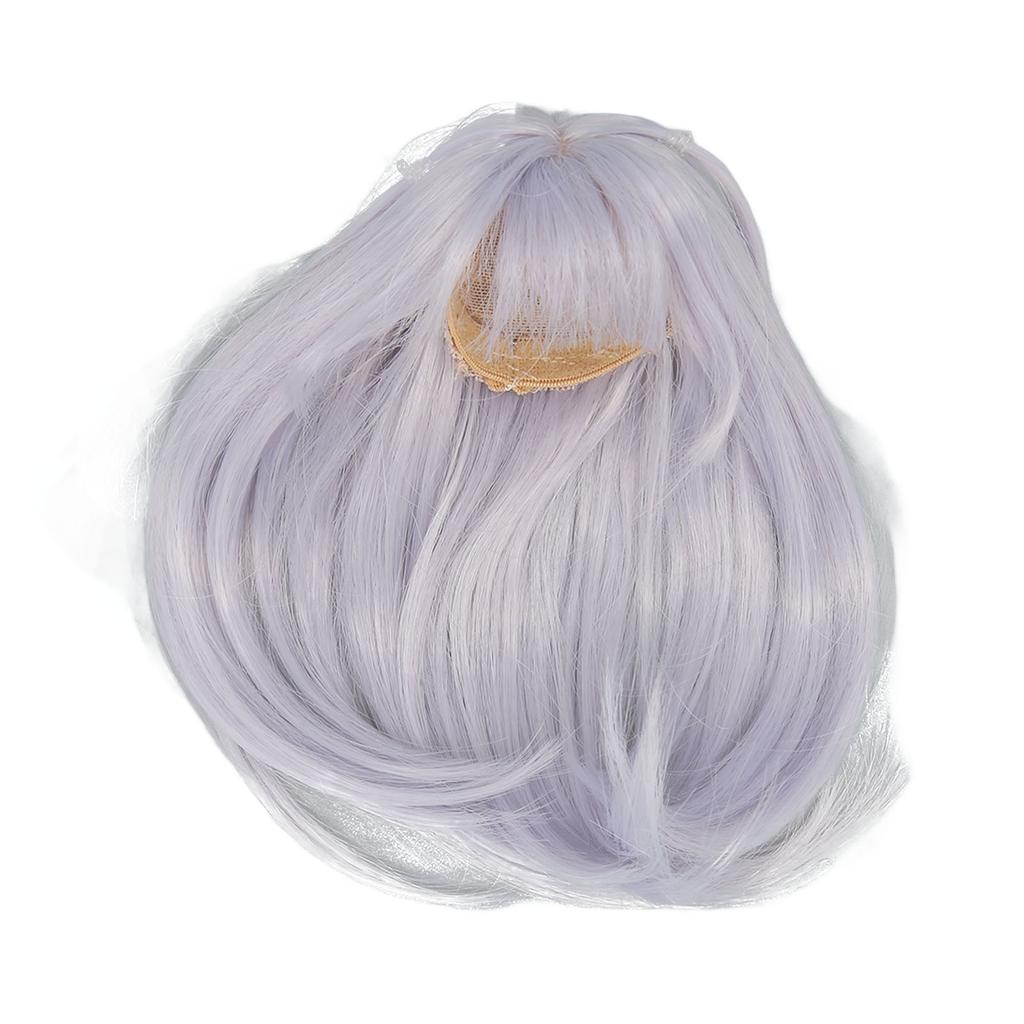 Ball Jointed Doll Wig 16 Long Straight Soft High Temperature Silk Hair Replacement Wigs Blue