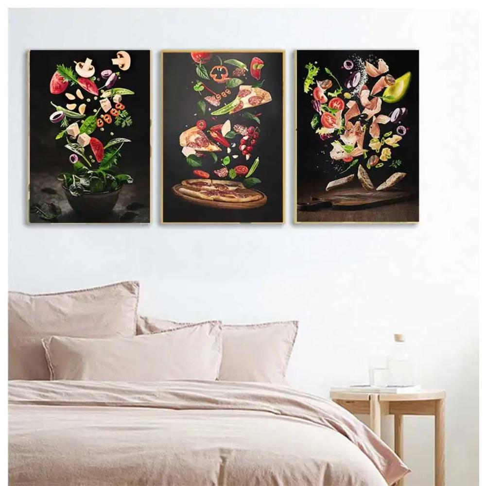 Gastronomy And Kitchen Poster Food Pictures Restaurant Decoration Canvas Printing Wall Picture Home Room