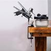 Universal Airbrush Holder Stand Practical Clamp-on Table Stand Air Brush Rack Tool Two-brush Holder for Most Airbrushes
