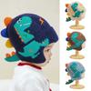 Cartoon Baby Boy Hat 3D Dinosaur Earflap Caps Unisex Beanie Hats  Boy
