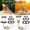 EscapeProof Adjustable Lizards Leash for Safe Outdoor Walking Comfortable Harness with Wing/Backpack Design for Reptiles