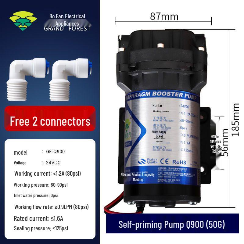 Bo Fan Electric Booster 75G Self-Priming Pump for 50G Water Purifier & 400G Direct Drinking Machine with 300G Household Motor