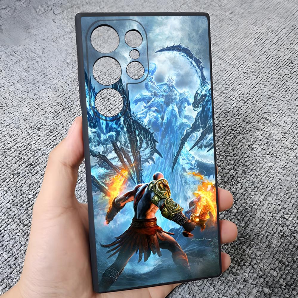 War God Kratos Phone Case For Samsung S25 Edge S24 S23 S22 S21 S20 Ultra Plus Fe Galaxy A54 A53 A34 A25 A16 Cover
