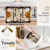 2pcs/set Kitchen Towels 40x60cmretro halloweenHand Towels Christmas Decorations for Home Noel Dish Towels Gifts