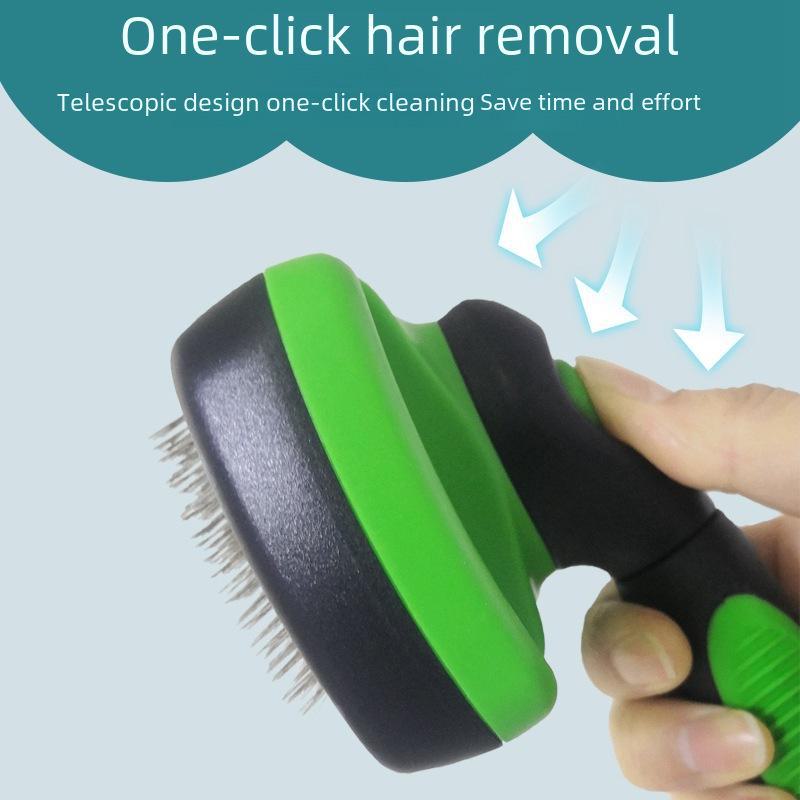 Stainless Steel Needle Pet Self-Cleaning Hair Removal Comb