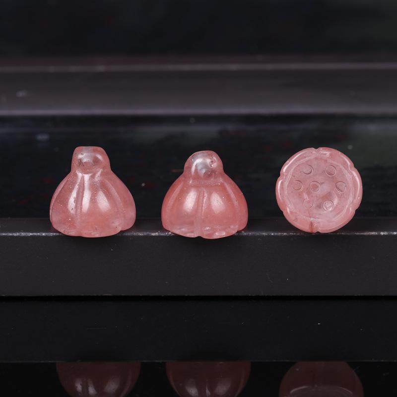 Dongling White Jade Safety Buckle Pendant - Gold Silk Jade DIY Accessory