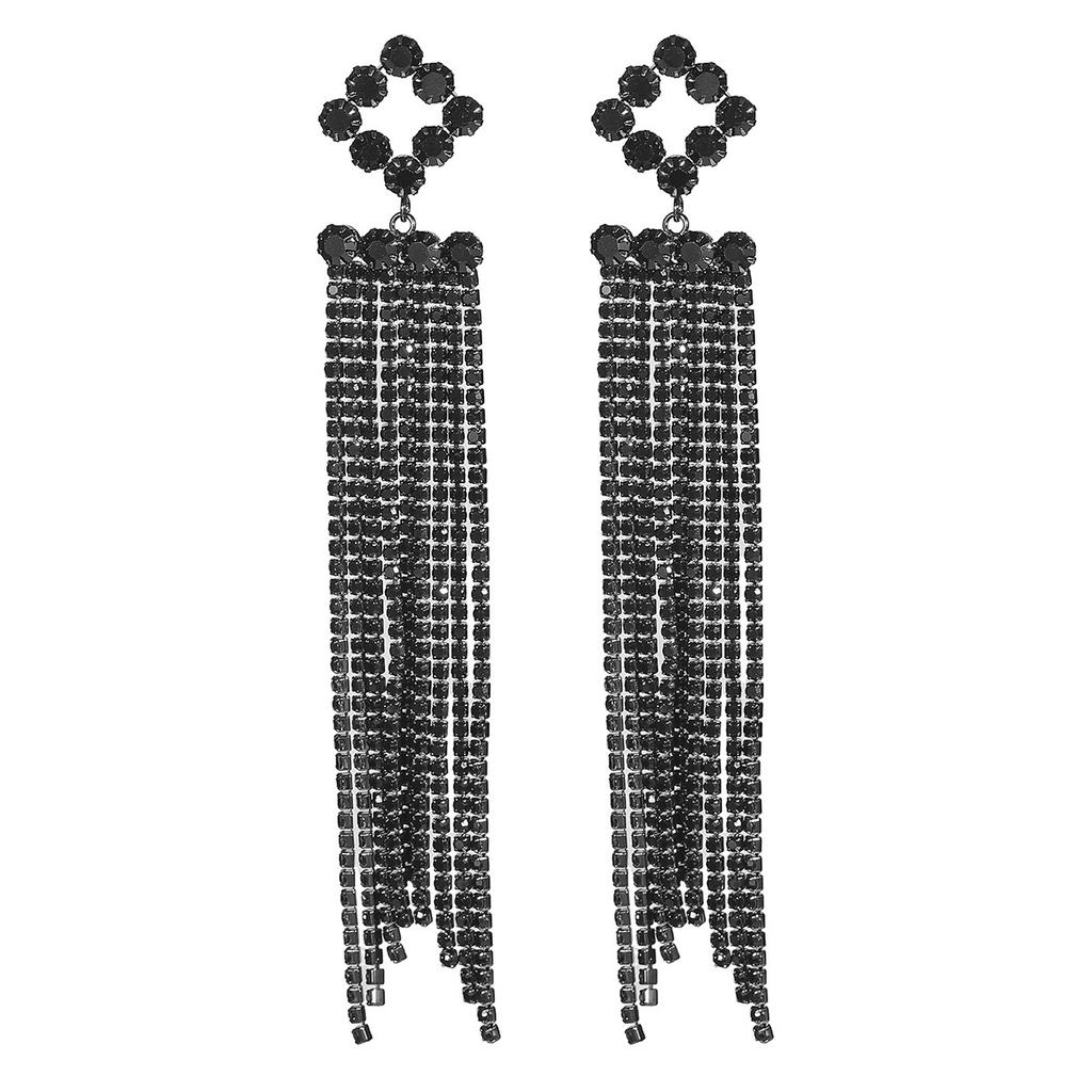 Mode Elektrophorese verblasst nicht lange Fransenohrringe