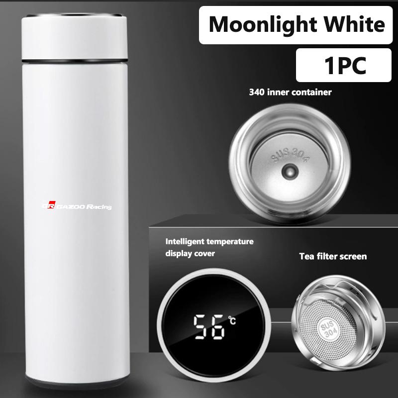 For Toyota Car Logo Badge Intelligent Thermos Cup Auto Smart Digital Thermos Cups Supra Aygo Prado RAV4 Hilux Yaris Corolla