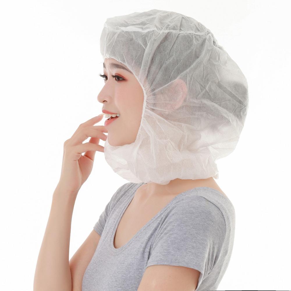 100PCS Non-woven Material Non-woven Head Cover Disposable Dust-proof Dustproof Head Cover Breathable Full Face Coverage